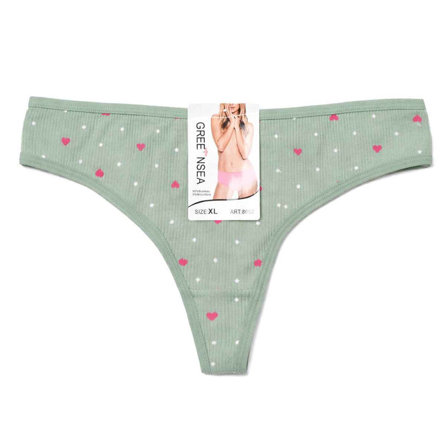 Chiloți tanga damă verde Sandra