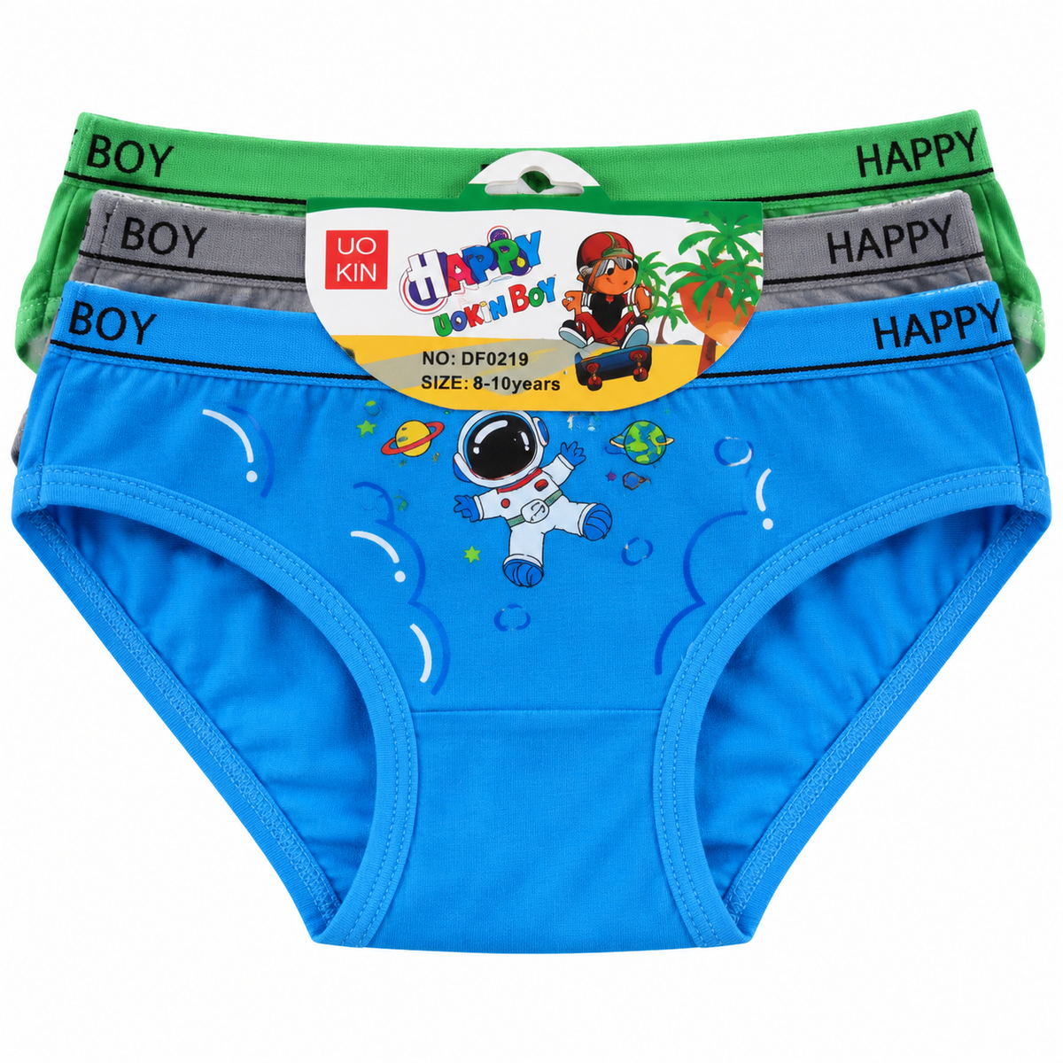 Set 3 bucăți chiloți băieți 4-8 ani multicolor Ianis