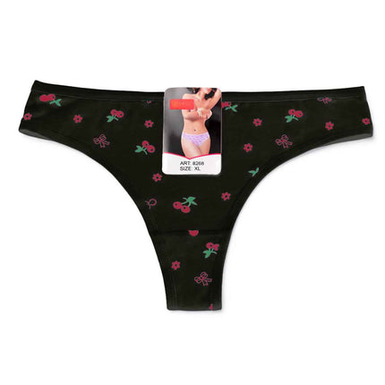 Chiloți tanga damă negru Lina