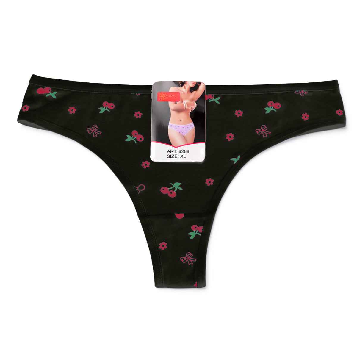 Chiloți tanga damă negru Lina