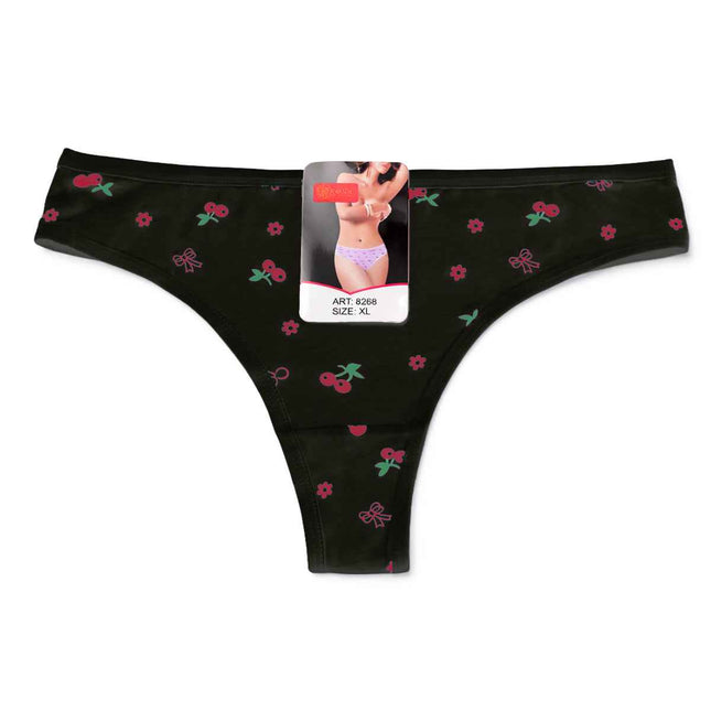 Chiloți tanga damă negru Lina