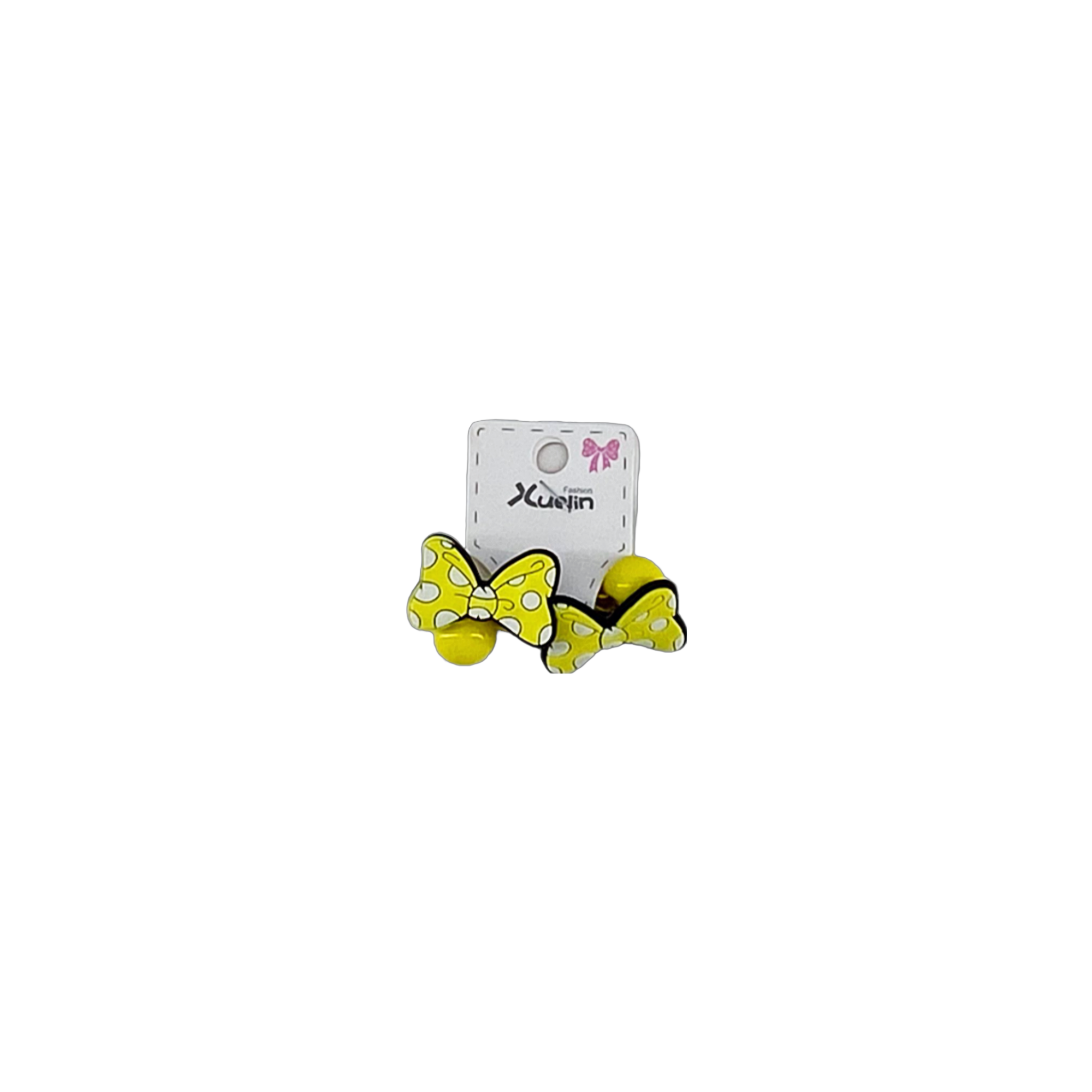 Set 2 elasticos de fiesta galben Ladybug