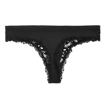 Chiloți tanga damă negru Catia