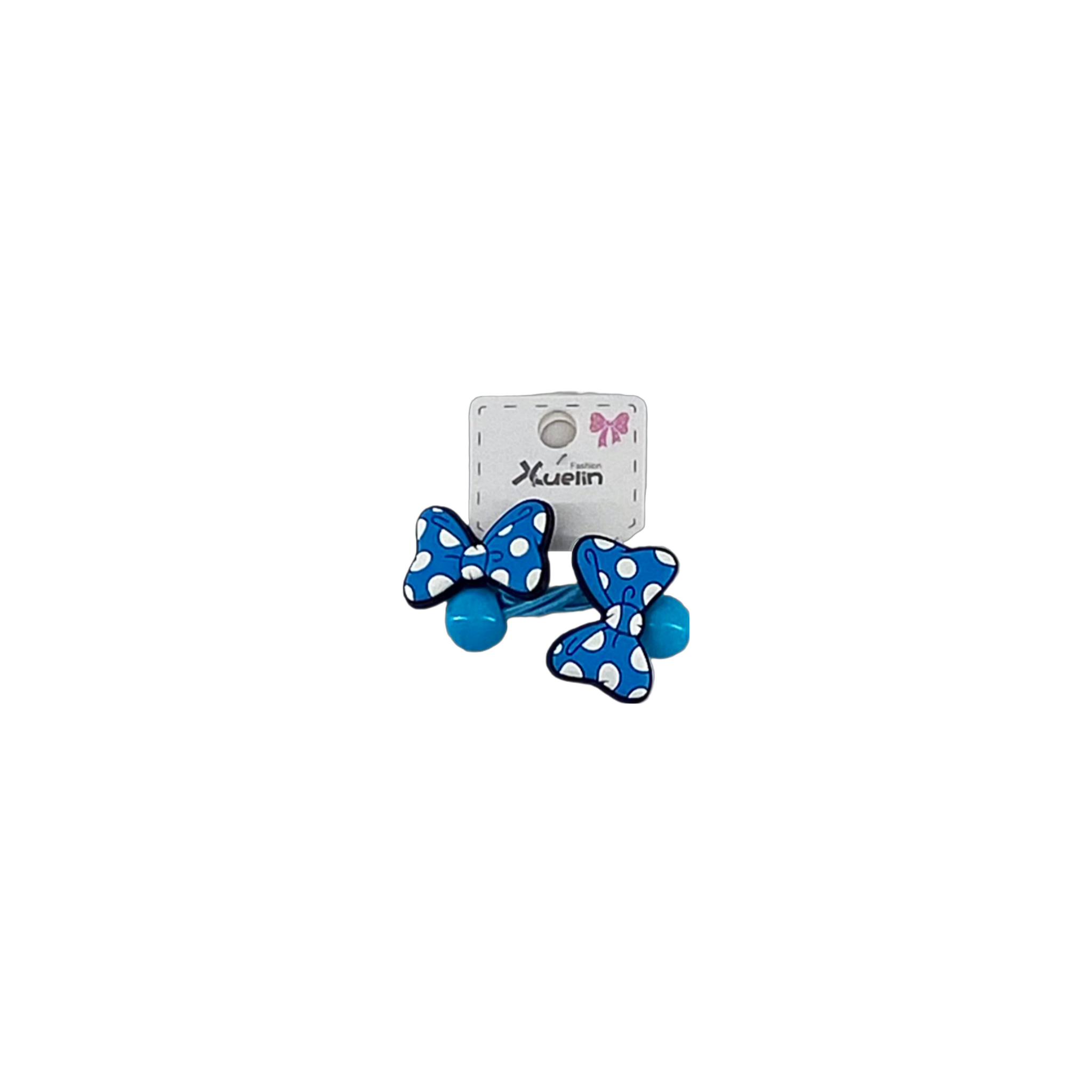 Set 2 elasticos de fiesta albastru Ladybug
