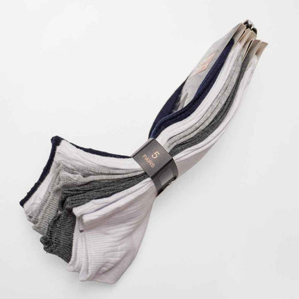 Set 5 perechi sosete scurte barbati multicolor Vladimir