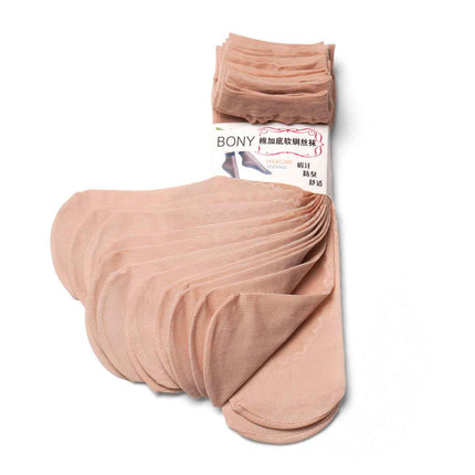 Sosete dama lycra nude ivory Paula