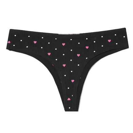 Chiloți tanga damă negru Sandra