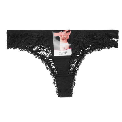 Chiloți tanga damă negru Catia