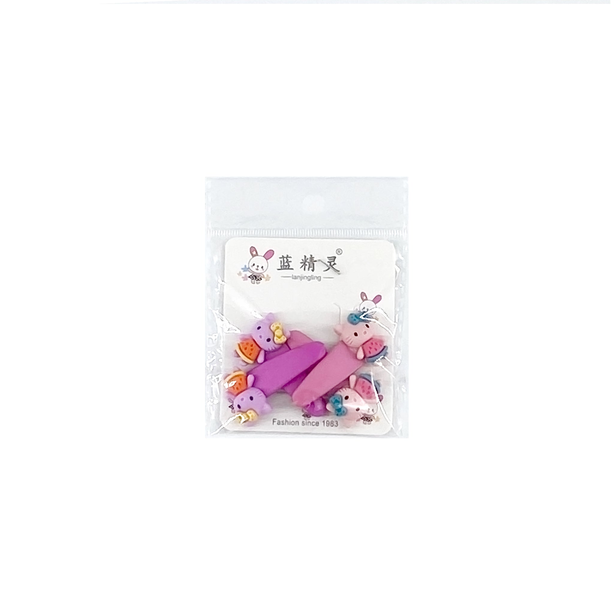 Set 4 clame de par fete mov Alice