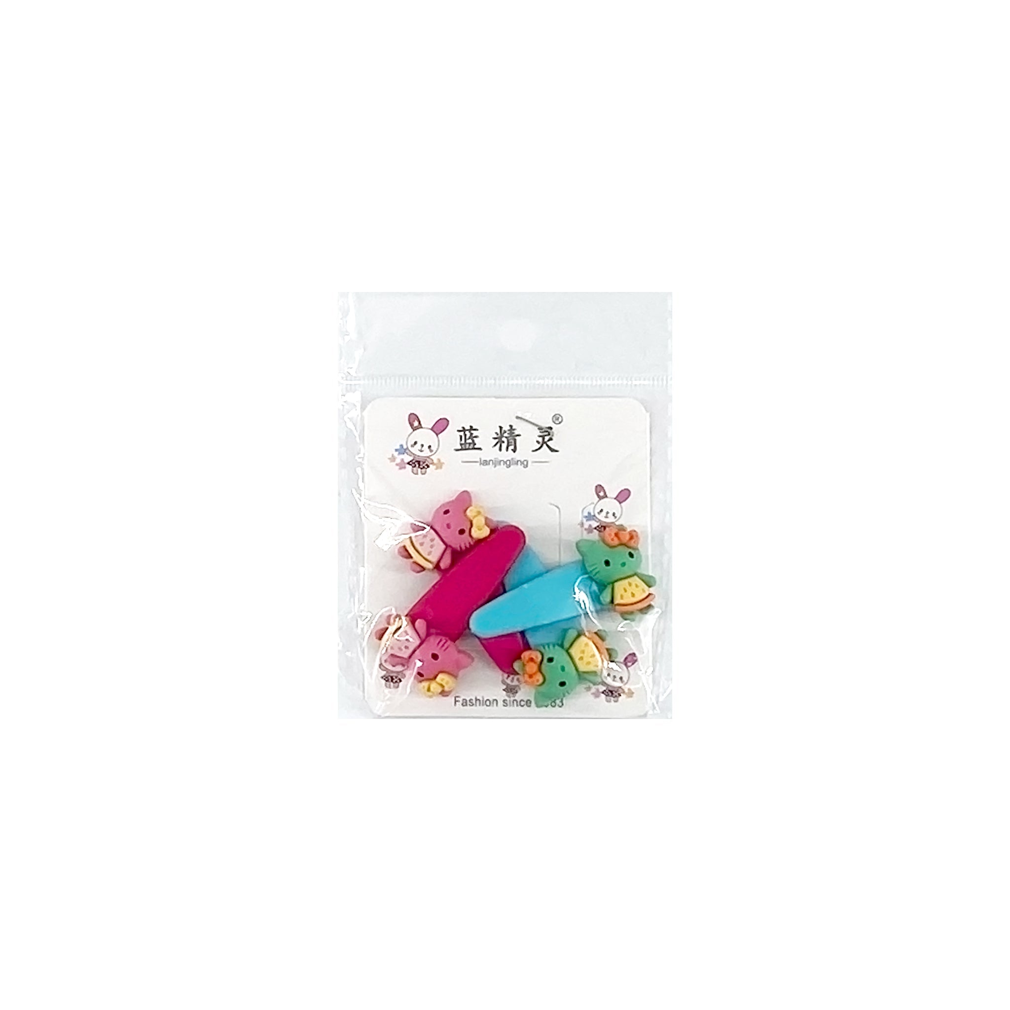 Set 4 clame de par fete roz Alice