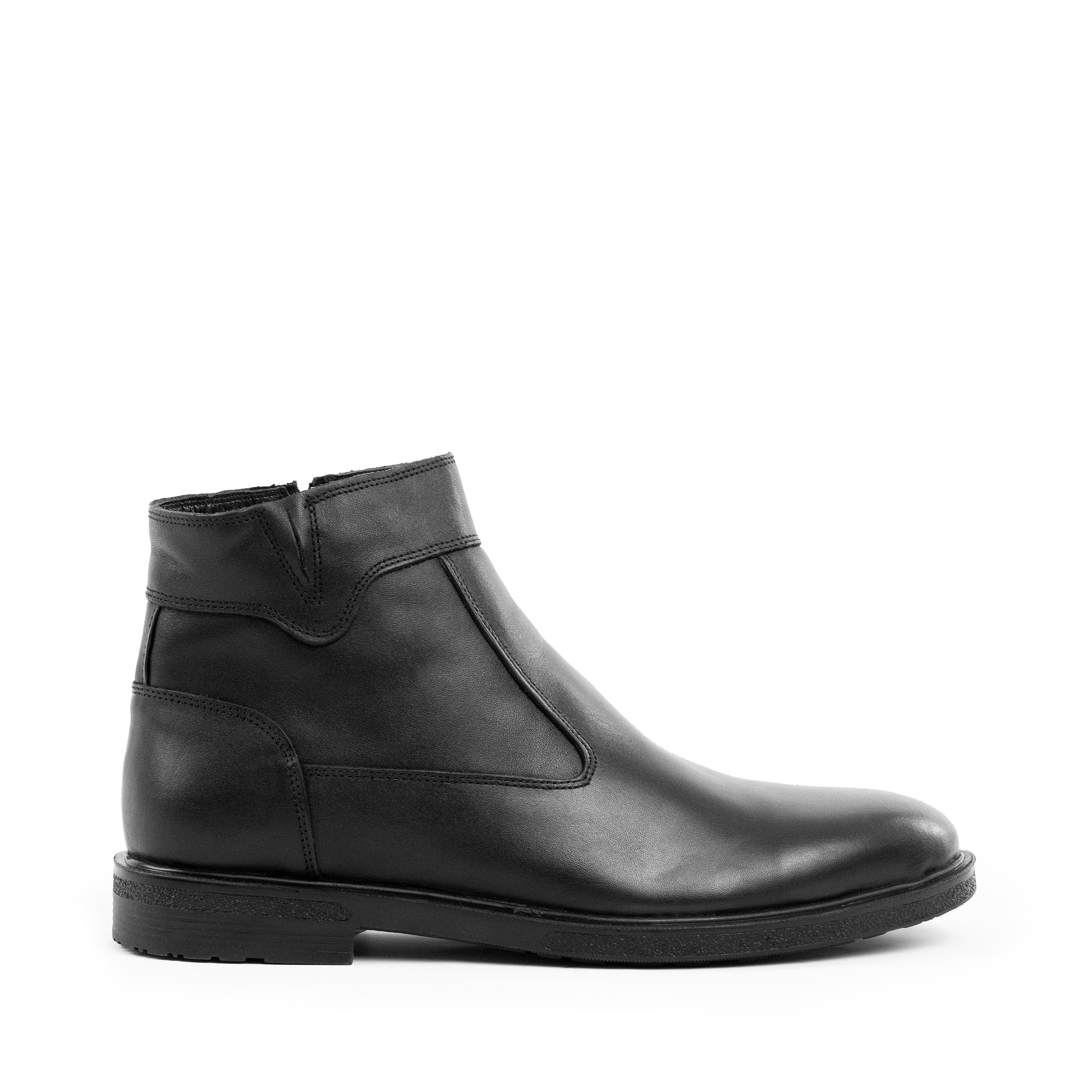 Ghete barbati piele naturala negru Ahile