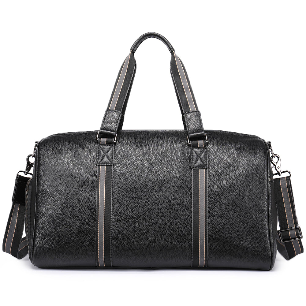 Geanta voiaj unisex piele naturala negru Torino