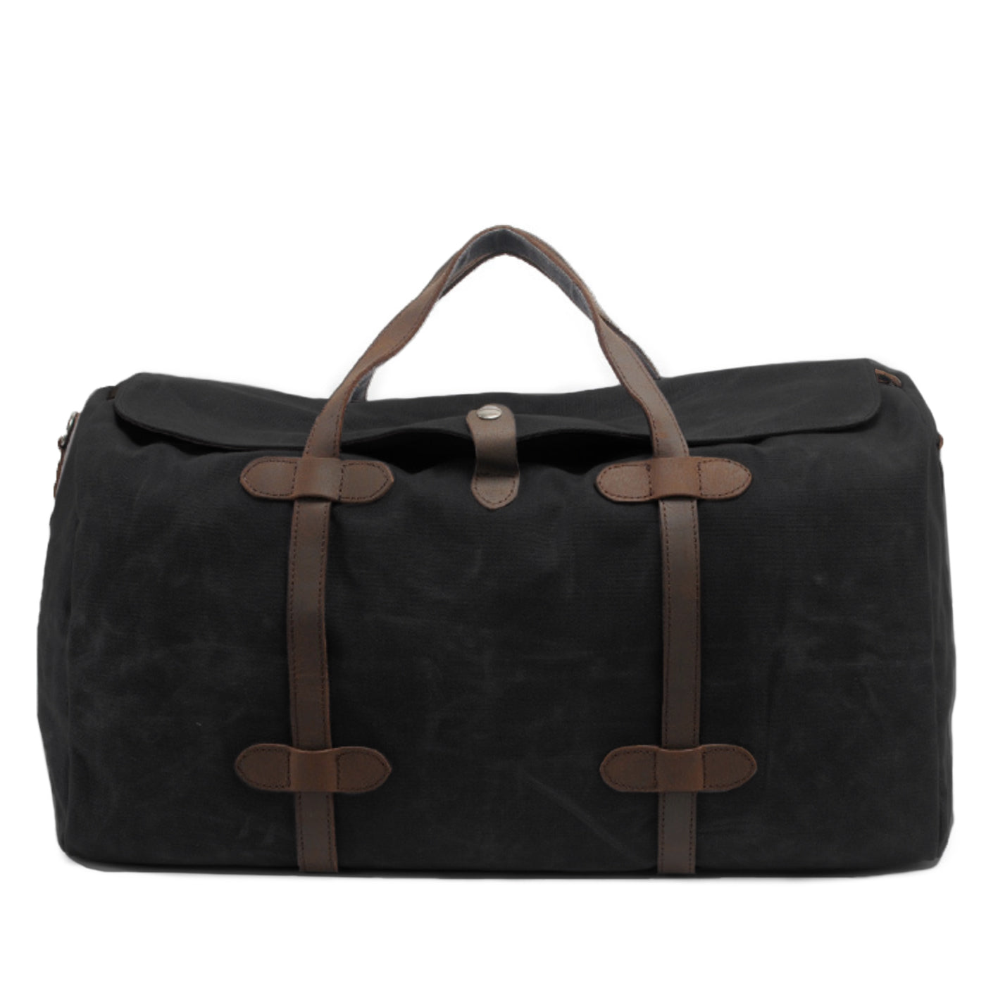 Geanta voiaj barbati piele naturala si material textil negro Moritz