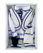 Costum 6 piese 0-6 luni baieti albastru Nicholas