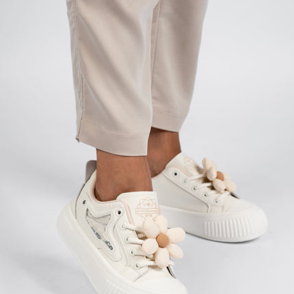 Pantofi sport damă crem Petalyn