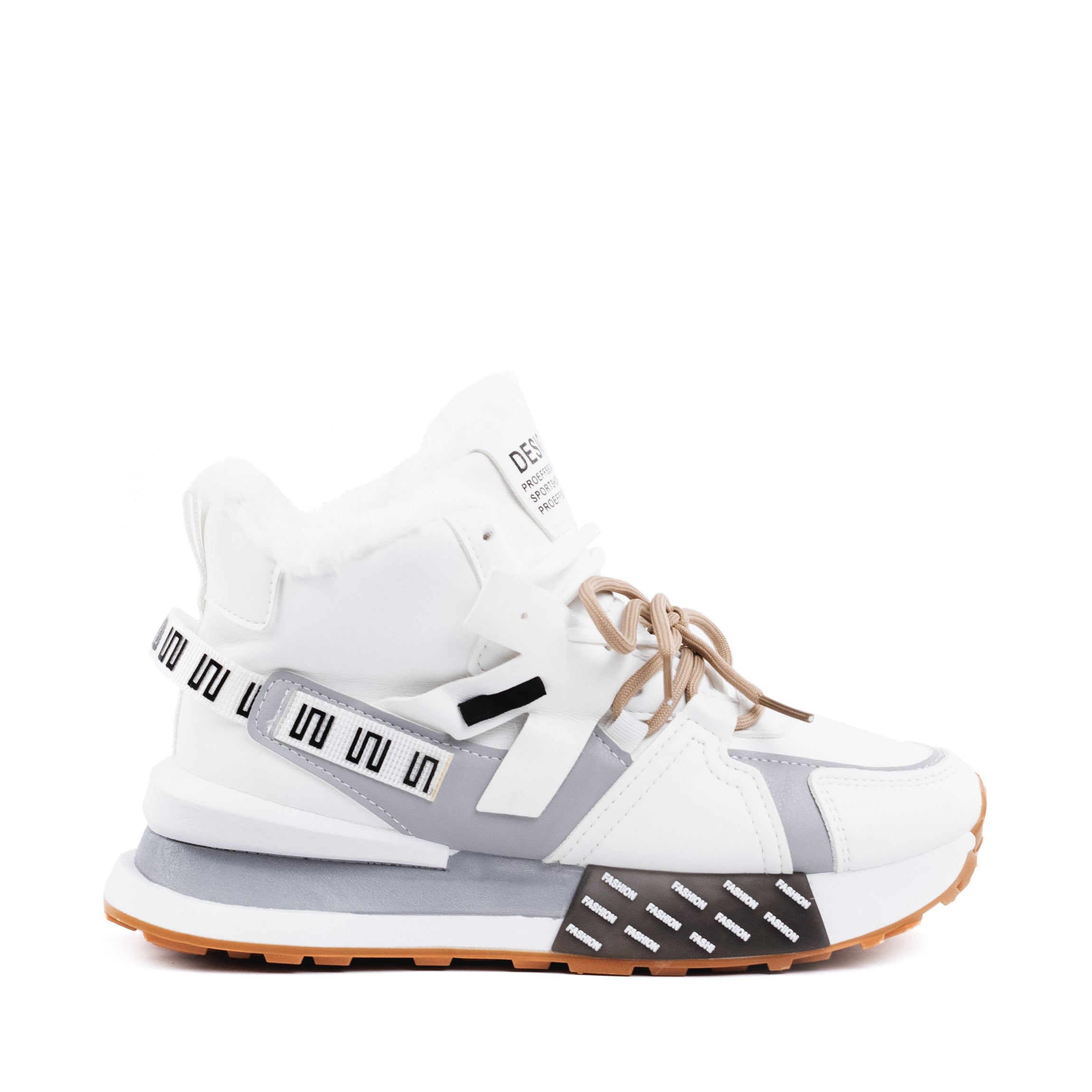 Pantofi sport dama alb imblaniti Rebeca