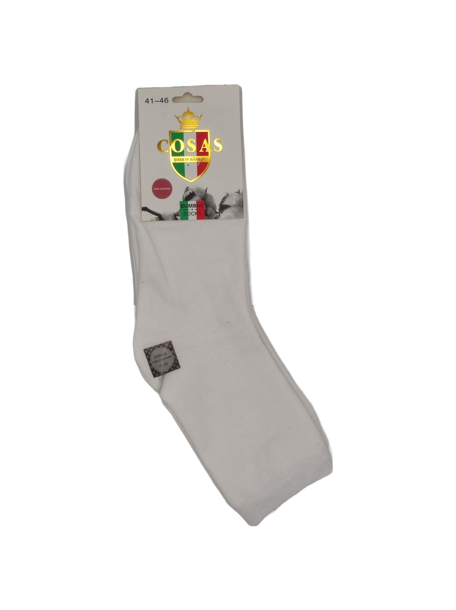 Set sosete lungi barbati alb Magnus 2 perechi