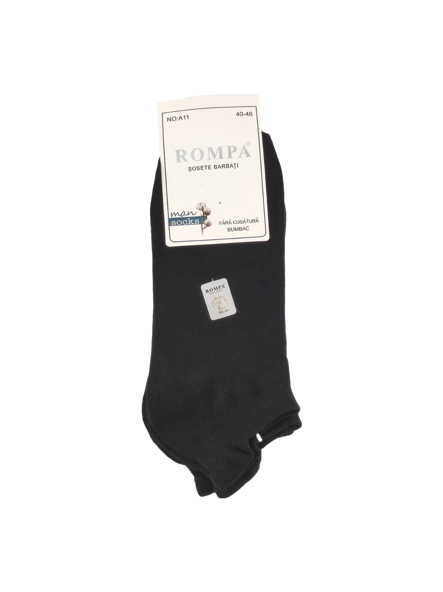 Set sosete scurte barbati negru Calum 2 perechi