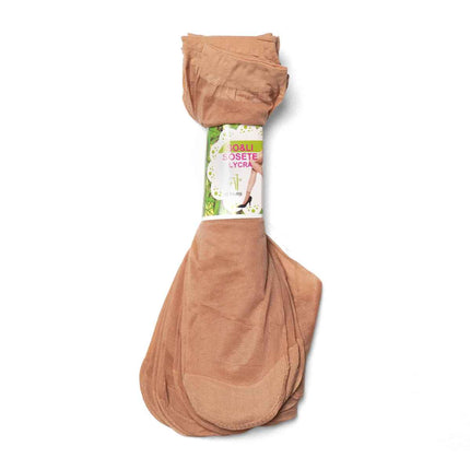 Set 10 perechi șosete scurte damă nude Teodora