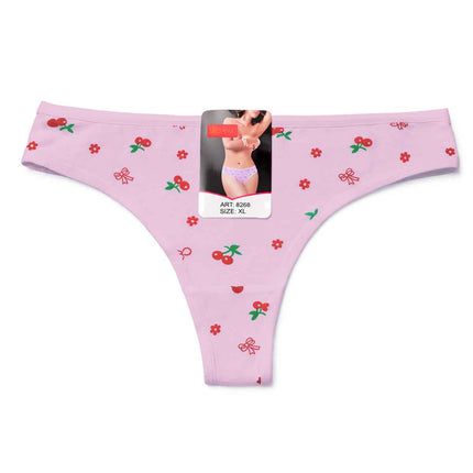 Chiloți tanga damă mov deschis Lina