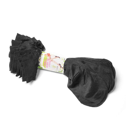 Set 10 perechi șosete scurte damă negru Teodora