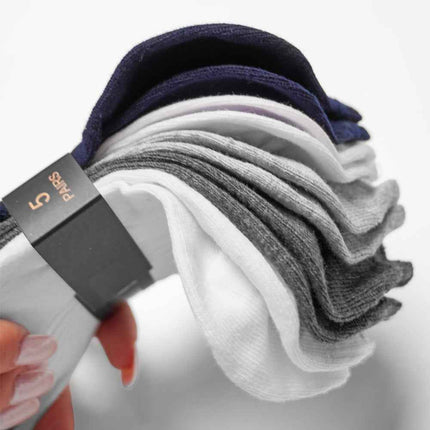 Set 5 perechi sosete scurte barbati multicolor Vladimir