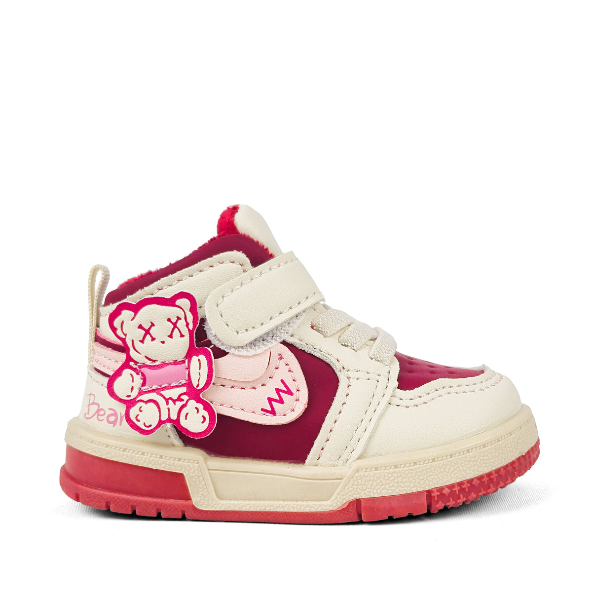 Pantofi sport unisex roșu îmblăniți Teddy