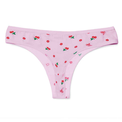 Chiloți tanga damă mov deschis Lina