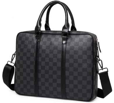 Geanta laptop unisex piele ecologica negru Casi