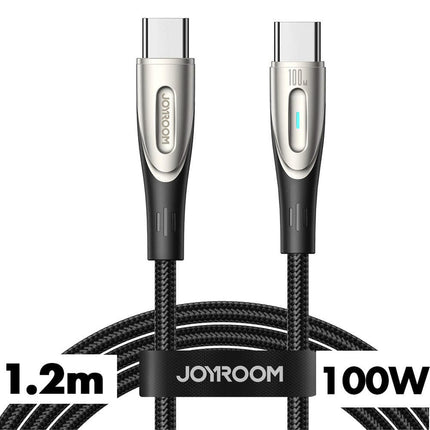 Joyroom Cablu Date si Incarcare 100W USB-C la USB-C 1.2m Black