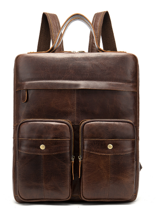 Rucsac barbati vintage piele naturala cafeniu William