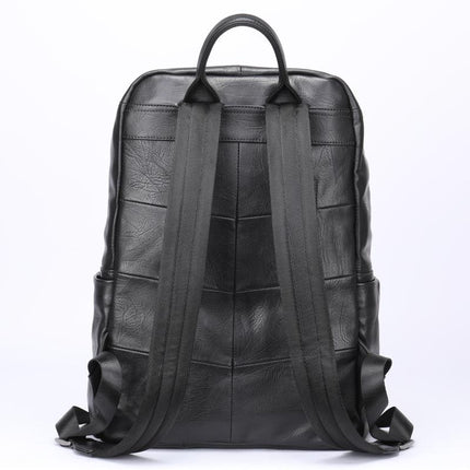 Rucsac laptop barbati piele naturala negru Jake