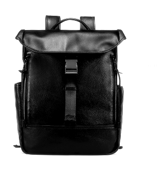 Rucsac unisex piele naturala negru Brooklyn