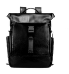 Rucsac unisex piele naturala negru Brooklyn