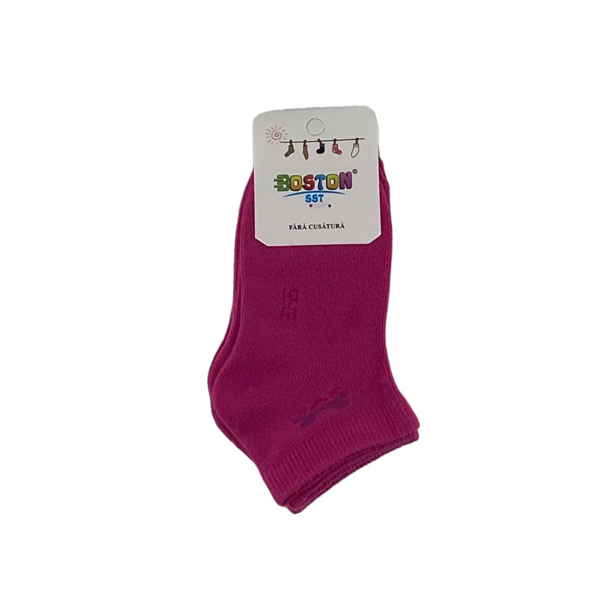 Conjunto sosete medii fete fucsia Lana 2 perechi